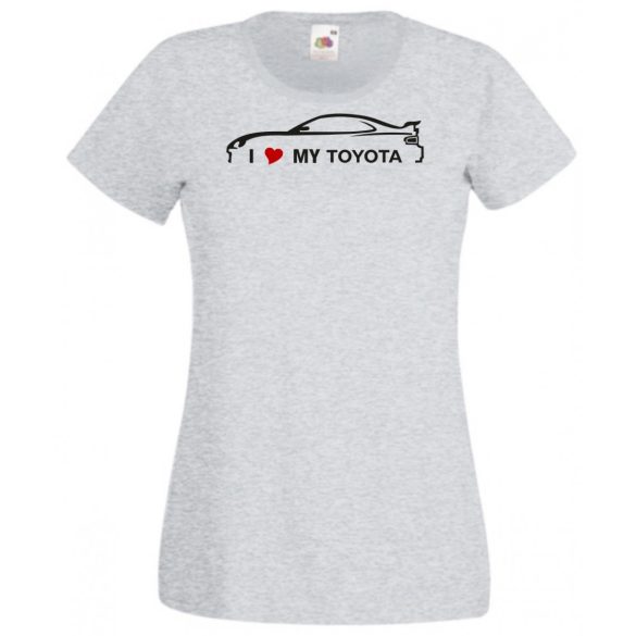 Auto fan I Love My Toyota női rövid ujjú póló