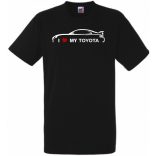 Auto fan I Love My Toyota férfi rövid ujjú póló