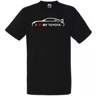 Auto fan I Love My Toyota férfi rövid ujjú póló