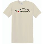 Auto fan I Love My Toyota férfi rövid ujjú póló