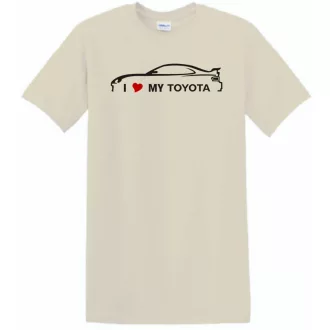 Auto fan I Love My Toyota férfi rövid ujjú póló