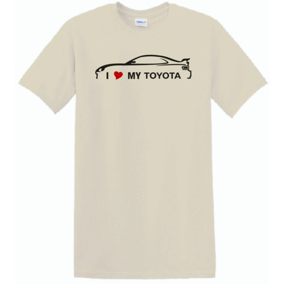 Auto fan I Love My Toyota férfi rövid ujjú póló