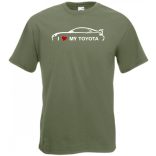 Auto fan I Love My Toyota férfi rövid ujjú póló