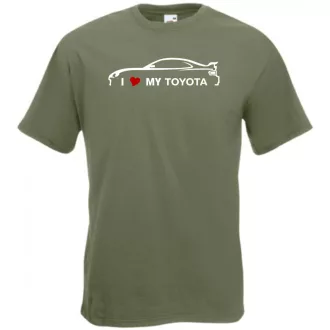 Auto fan I Love My Toyota férfi rövid ujjú póló
