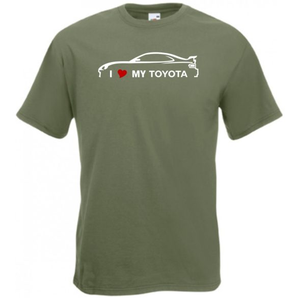 Auto fan I Love My Toyota férfi rövid ujjú póló