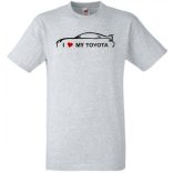 Auto fan I Love My Toyota férfi rövid ujjú póló