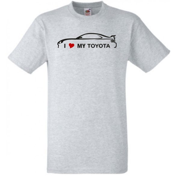 Auto fan I Love My Toyota férfi rövid ujjú póló