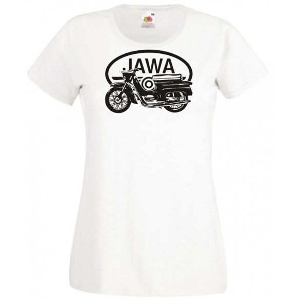 Retro Motor fan Jawa minima női rövid ujjú póló