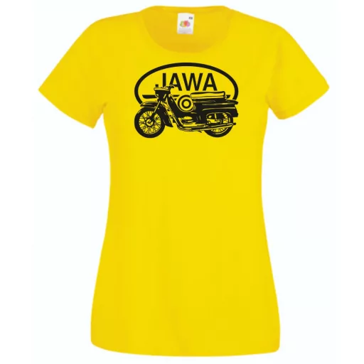 Retro Motor fan Jawa minima női rövid ujjú póló