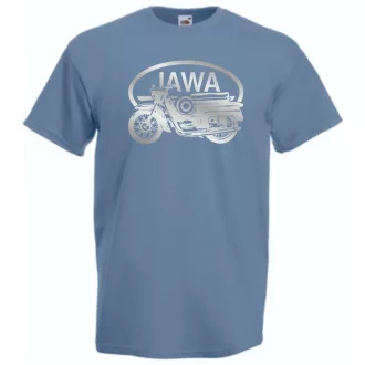 Retro Motor fan Jawa minima férfi rövid ujjú póló
