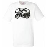 Retro Motor fan Jawa minima férfi rövid ujjú póló