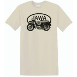 Retro Motor fan Jawa minima férfi rövid ujjú póló