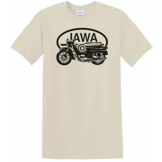 Retro Motor fan Jawa minima férfi rövid ujjú póló