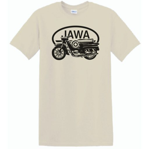 Retro Motor fan Jawa minima férfi rövid ujjú póló