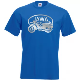 Retro Motor fan Jawa minima férfi rövid ujjú póló