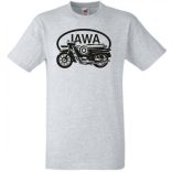 Retro Motor fan Jawa minima férfi rövid ujjú póló