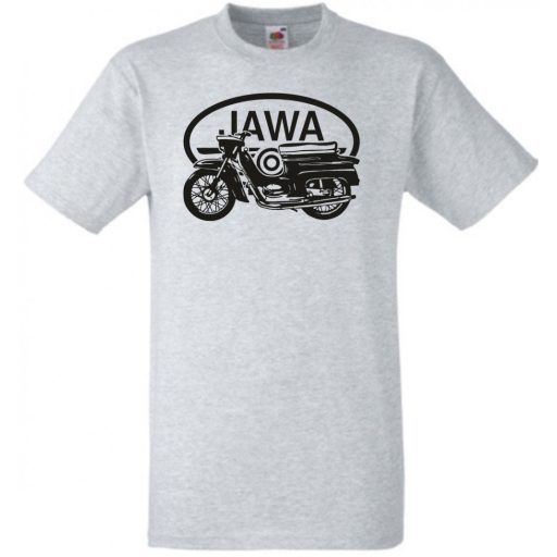 Retro Motor fan Jawa minima férfi rövid ujjú póló