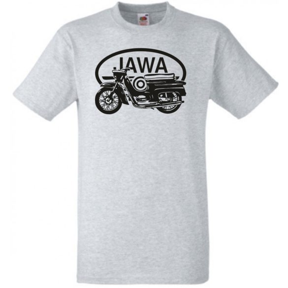 Retro Motor fan Jawa minima férfi rövid ujjú póló