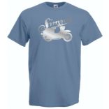 Retro Motor fan Simson Schwalbe férfi rövid ujjú póló