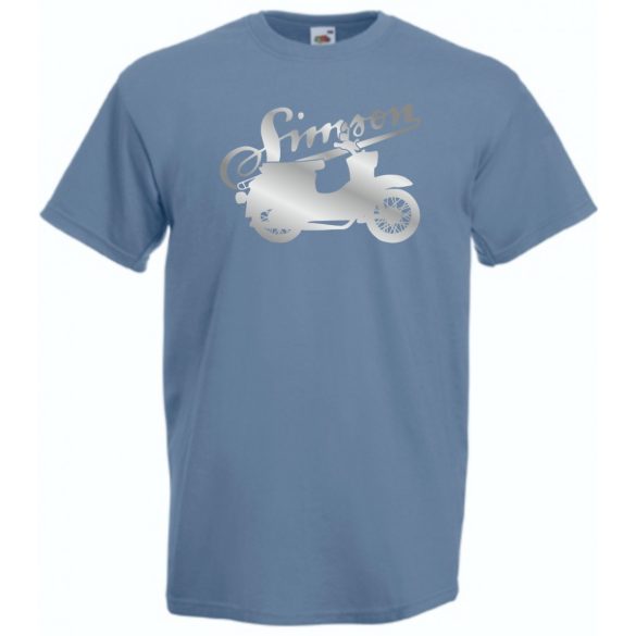 Retro Motor fan Simson Schwalbe férfi rövid ujjú póló