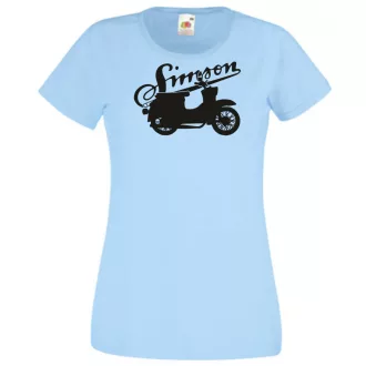 Retro Motor fan Simson Schwalbe női rövid ujjú póló