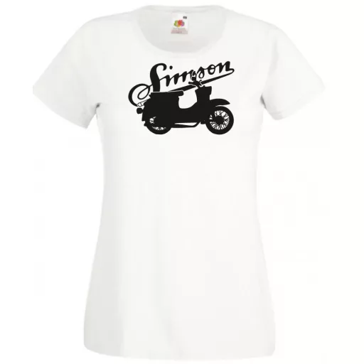 Retro Motor fan Simson Schwalbe női rövid ujjú póló