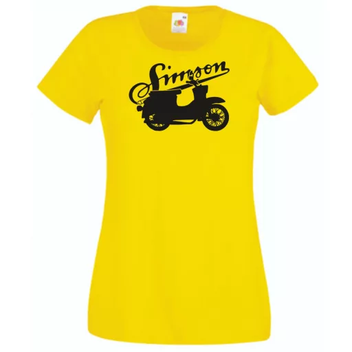 Retro Motor fan Simson Schwalbe női rövid ujjú póló