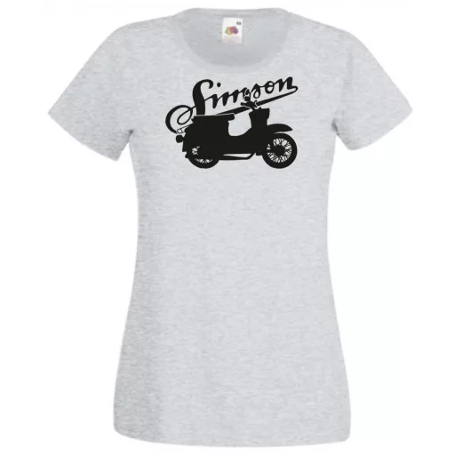 Retro Motor fan Simson Schwalbe női rövid ujjú póló