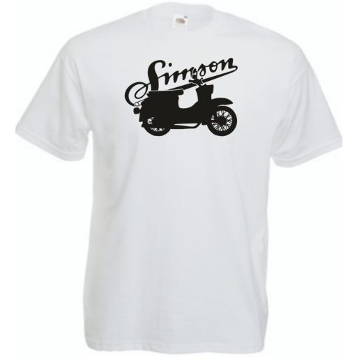 Retro Motor fan Simson Schwalbe férfi rövid ujjú póló