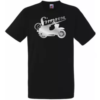 Retro Motor fan Simson Schwalbe férfi rövid ujjú póló