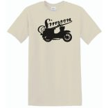 Retro Motor fan Simson Schwalbe férfi rövid ujjú póló