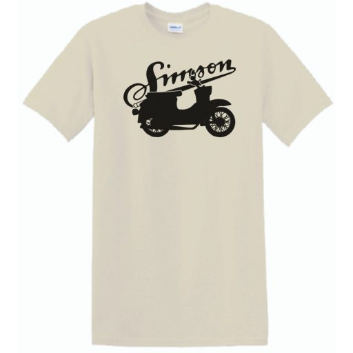 Retro Motor fan Simson Schwalbe férfi rövid ujjú póló