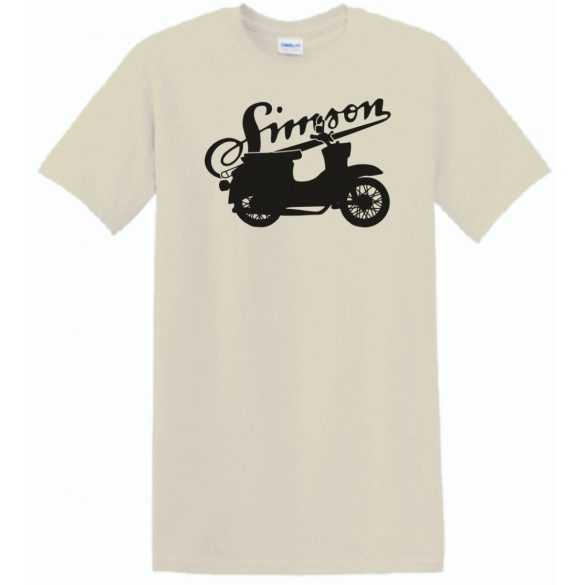 Retro Motor fan Simson Schwalbe férfi rövid ujjú póló