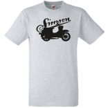 Retro Motor fan Simson Schwalbe férfi rövid ujjú póló