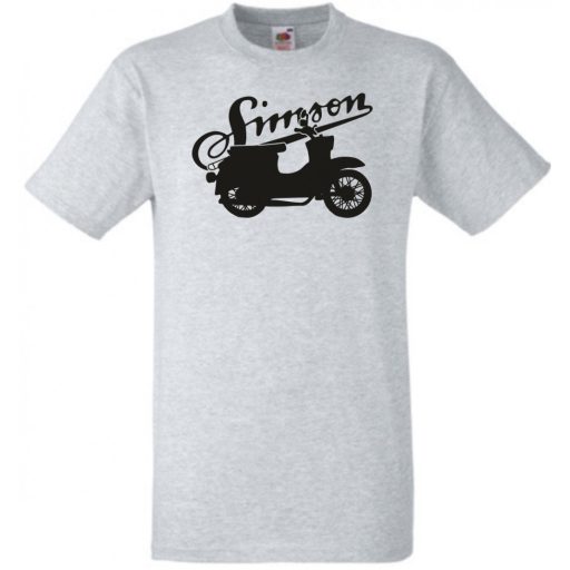 Retro Motor fan Simson Schwalbe férfi rövid ujjú póló