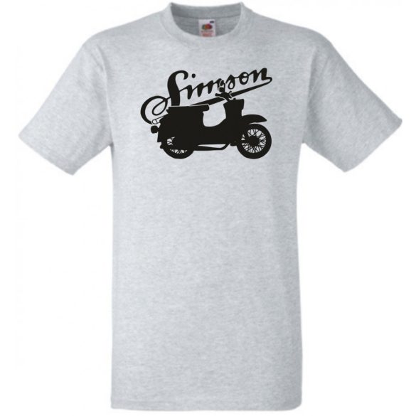 Retro Motor fan Simson Schwalbe férfi rövid ujjú póló