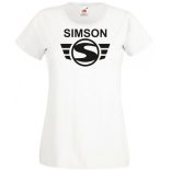 Retro Motor fan Simson Schwalbe női rövid ujjú póló