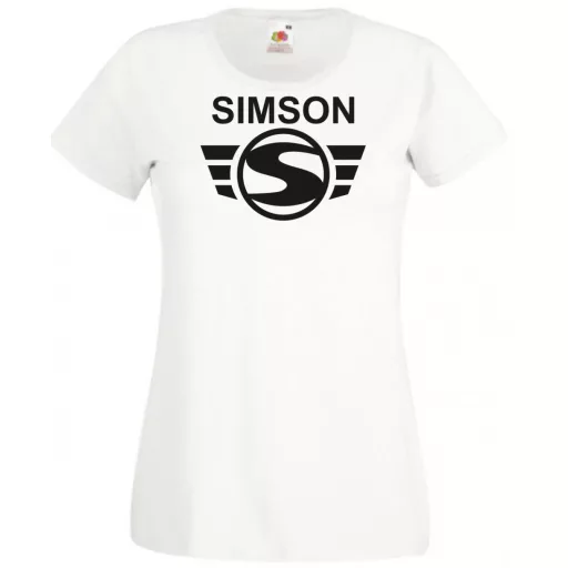 Retro Motor fan Simson Schwalbe női rövid ujjú póló