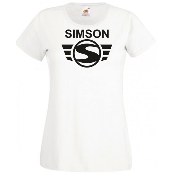 Retro Motor fan Simson Schwalbe női rövid ujjú póló