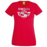 Retro Motor fan Simson Schwalbe női rövid ujjú póló
