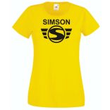 Retro Motor fan Simson Schwalbe női rövid ujjú póló