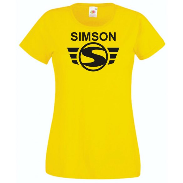 Retro Motor fan Simson Schwalbe női rövid ujjú póló