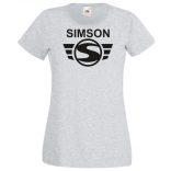 Retro Motor fan Simson Schwalbe női rövid ujjú póló