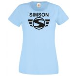Retro Motor fan Simson Schwalbe női rövid ujjú póló