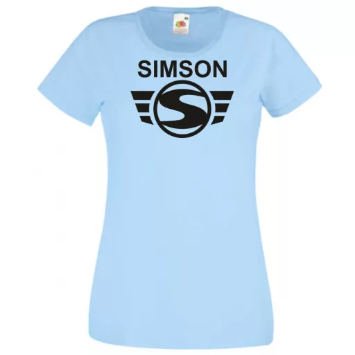 Retro Motor fan Simson Schwalbe női rövid ujjú póló