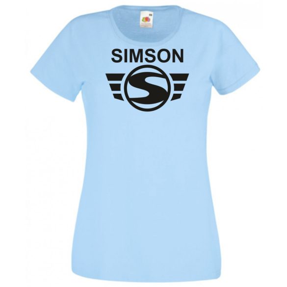 Retro Motor fan Simson Schwalbe női rövid ujjú póló