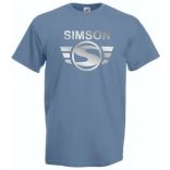 Retro Motor fan Simson Schwalbe férfi rövid ujjú póló