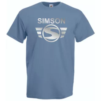 Retro Motor fan Simson Schwalbe férfi rövid ujjú póló