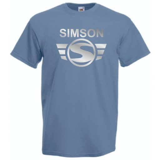 Retro Motor fan Simson Schwalbe férfi rövid ujjú póló