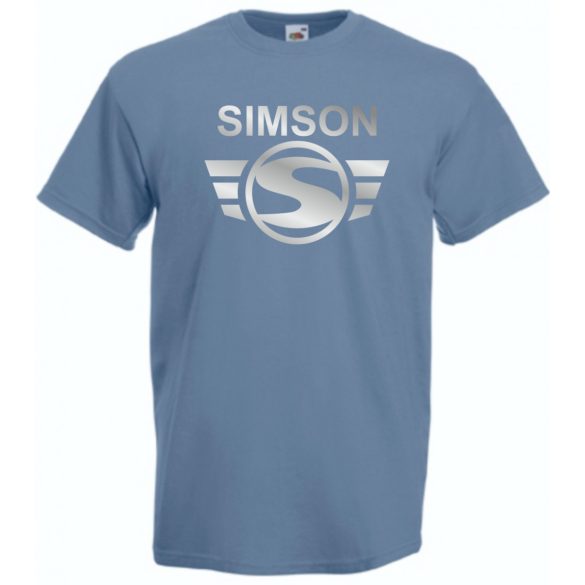 Retro Motor fan Simson Schwalbe férfi rövid ujjú póló